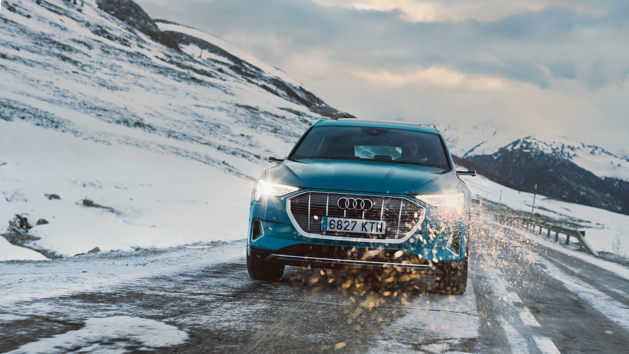 Audi E-Tron winter Barcelona to Baqueira Beret spread 2